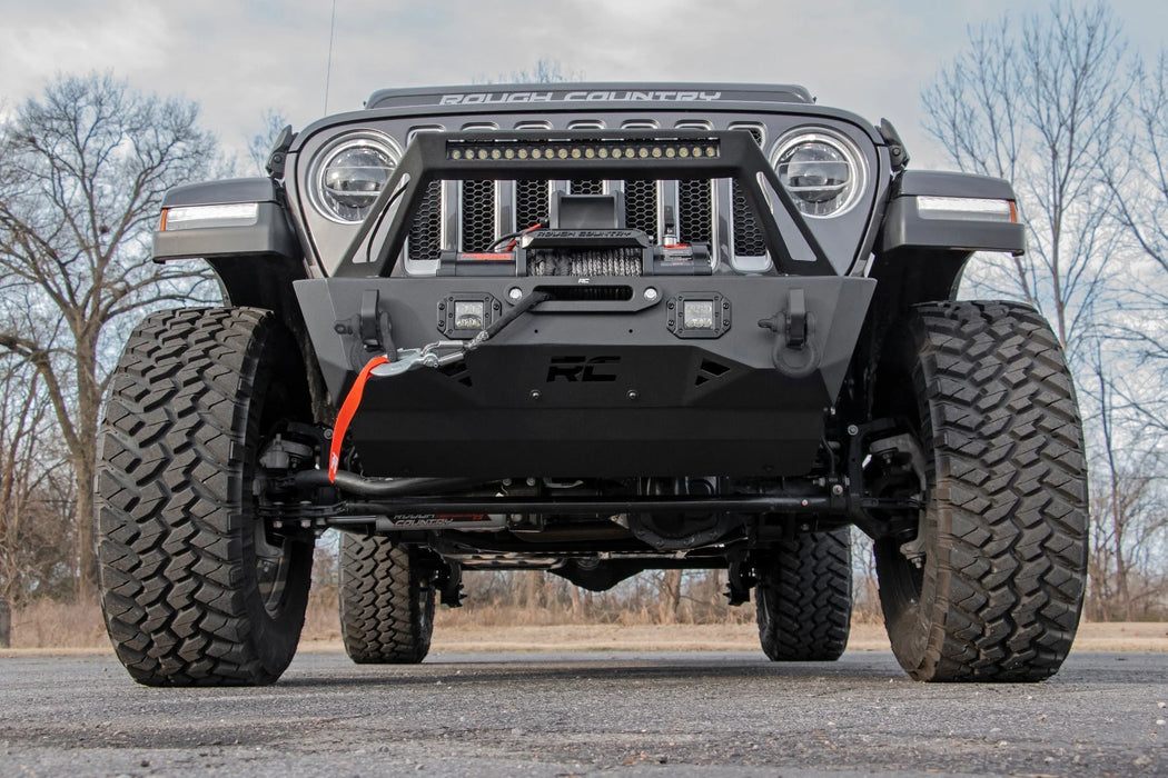 Jeep Wrangler JK, JL, Unlimited, Gladiator JT Front Trail Bumper, Black Series LED