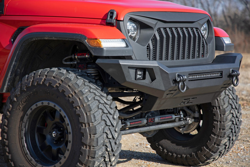 Jeep Wrangler JK, JL, Unlimited, Gladiator JT Full Width Front Bumper, LED Light Bar