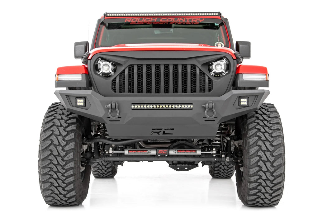 Jeep Wrangler JK, JL, Unlimited, Gladiator JT Full Width Front Bumper, LED Light Bar