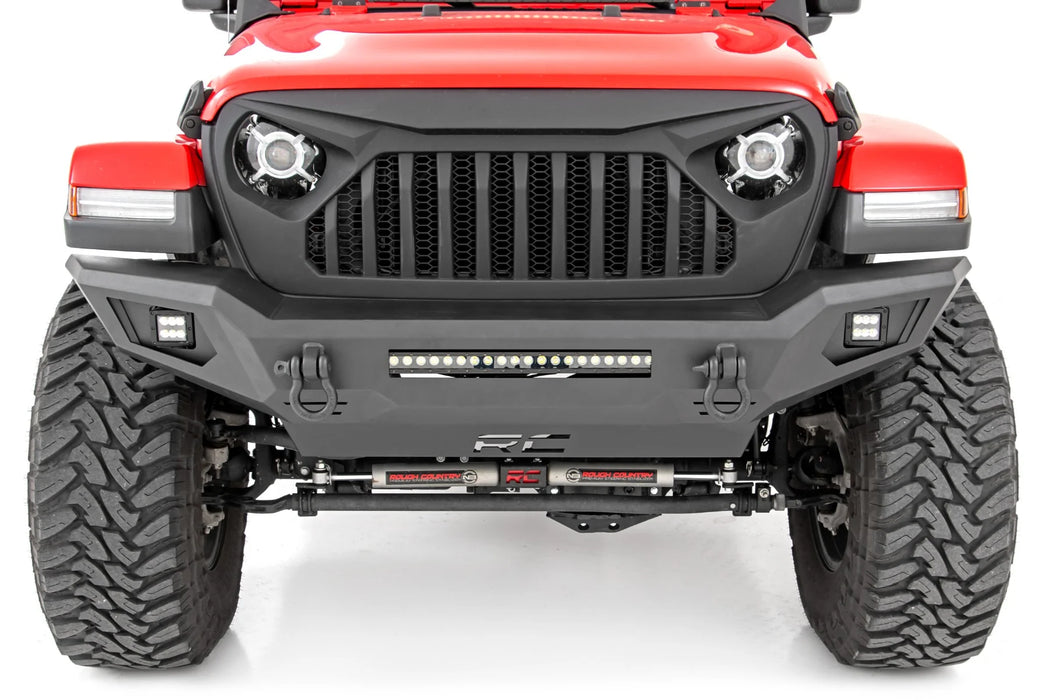 Jeep Wrangler JK, JL, Unlimited, Gladiator JT Full Width Front Bumper, LED Light Bar