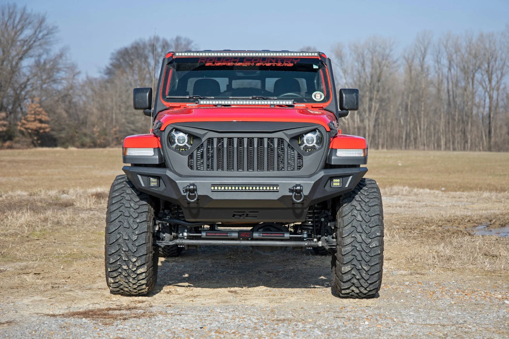 Jeep Wrangler JK, JL, Unlimited, Gladiator JT Full Width Front Bumper, LED Light Bar