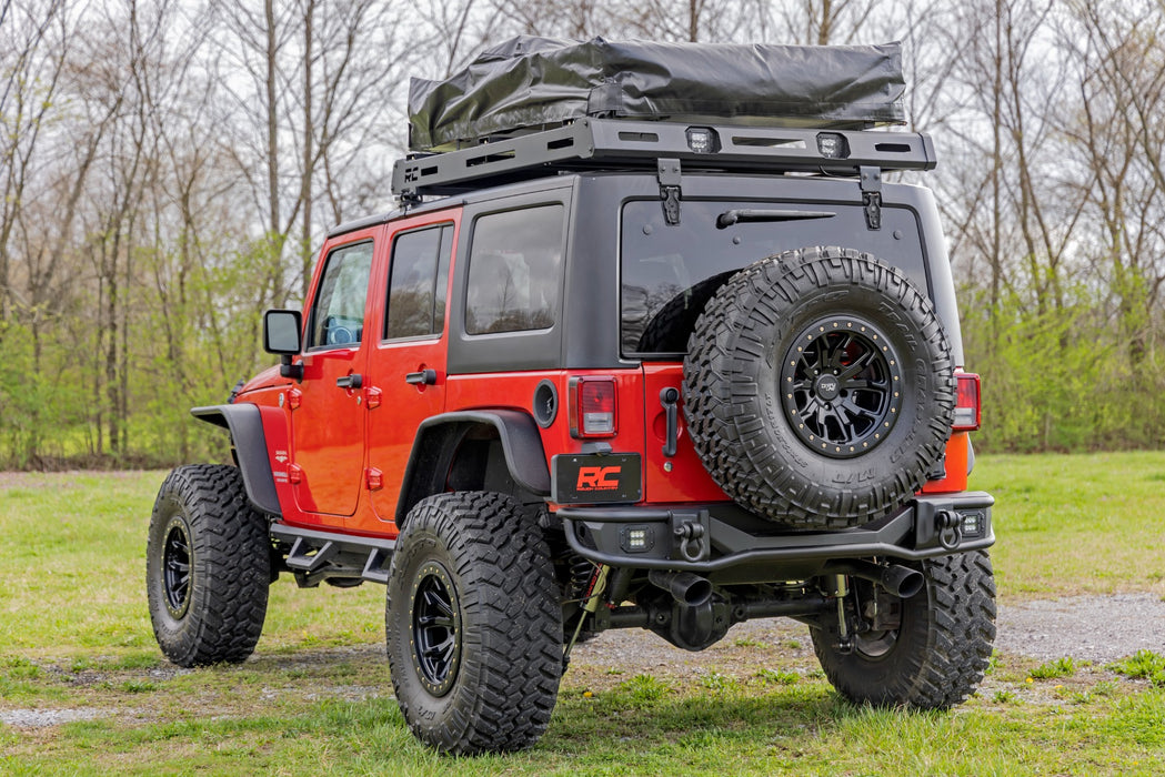 Jeep Wrangler JK Rear Tubular Bumper, Black Series LED