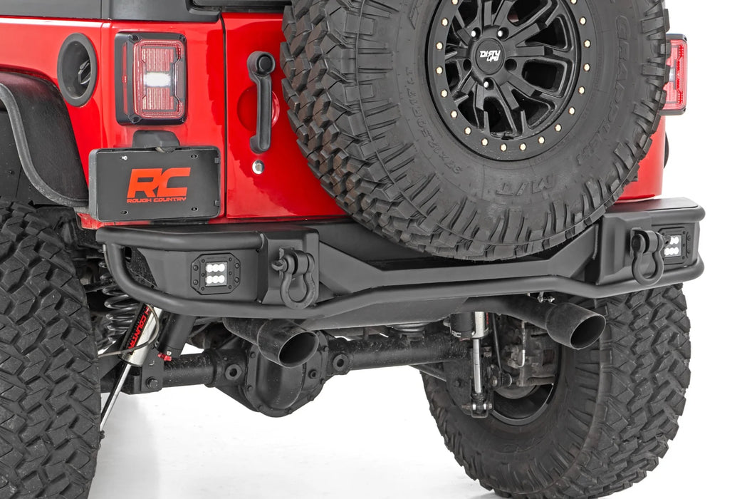 Jeep Wrangler JK Rear Tubular Bumper, Black Series LED