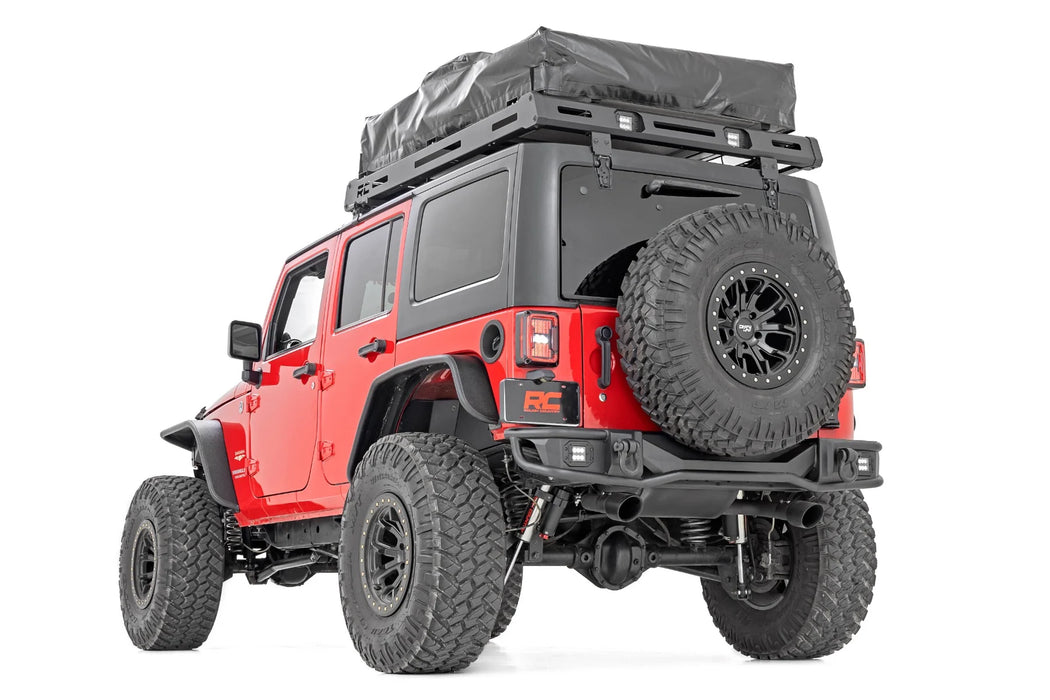 Jeep Wrangler JK Rear Tubular Bumper, Black Series LED