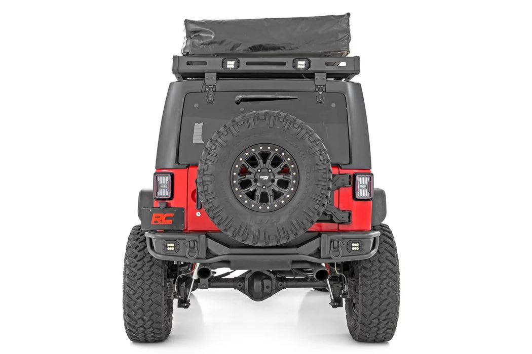 Jeep Wrangler JK Rear Tubular Bumper, Black Series LED