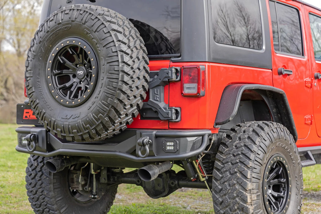 Jeep Wrangler JK Rear Tubular Bumper, Black Series LED