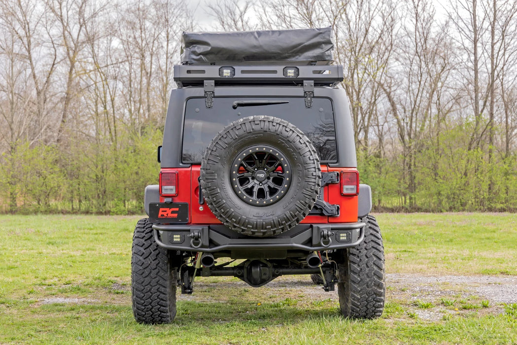 Jeep Wrangler JK Rear Tubular Bumper, Black Series LED