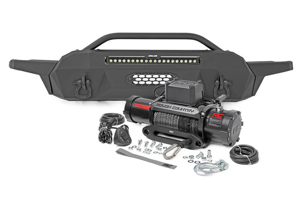 2016-23 Toyota Tacoma Front Hybrid High Clearance Winch Bumper