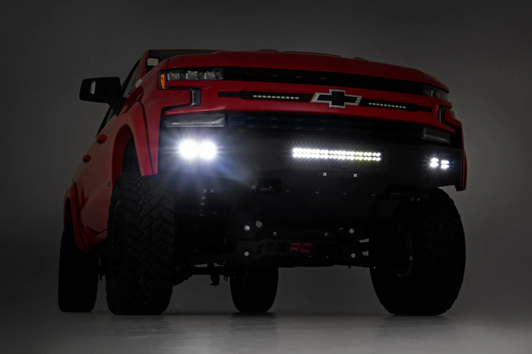 2019-22 2&4WD Chevy Silverado 1500 Front LED Prerunner Bumper