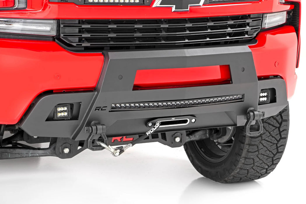 2019-22 2&4WD Chevy Silverado 1500 Front LED hidden winch bumper
