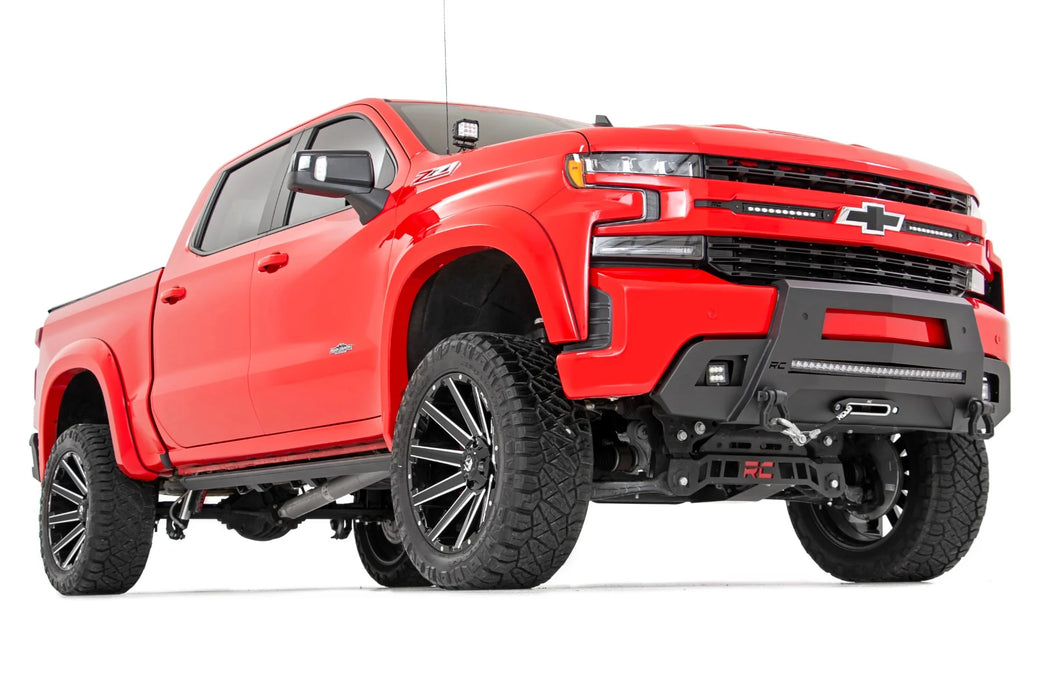 2019-22 2&4WD Chevy Silverado 1500 Front LED hidden winch bumper