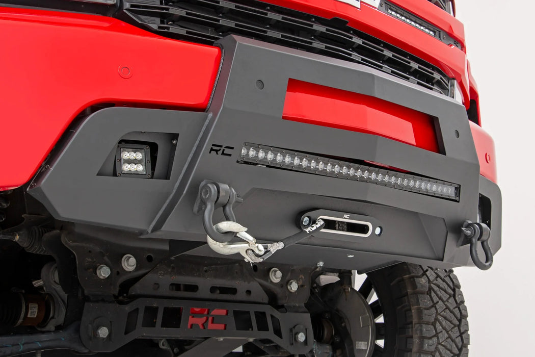 2019-22 2&4WD Chevy Silverado 1500 Front LED hidden winch bumper