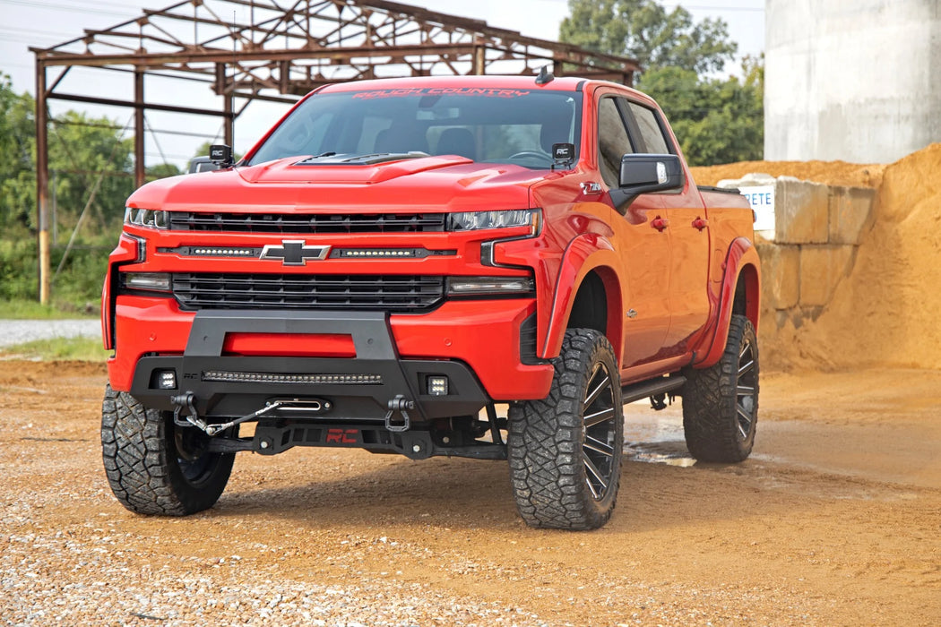 2019-22 2&4WD Chevy Silverado 1500 Front LED hidden winch bumper