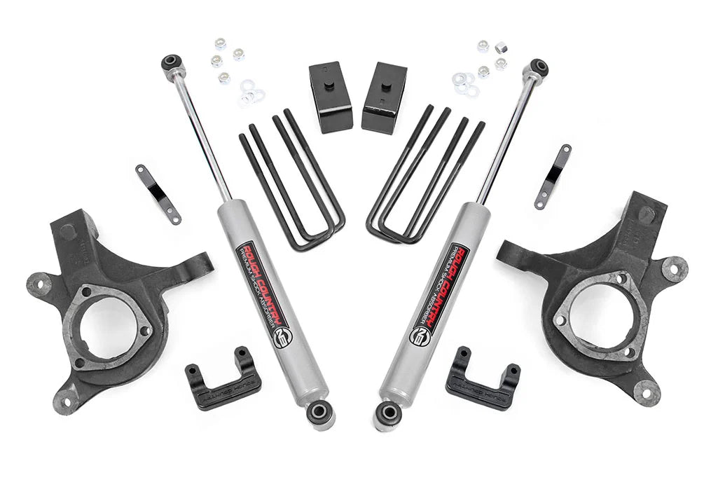 2007-13 2WD Chevy Silverado, GMC Sierra 1500 5" lift kit, N3 Nitro shocks