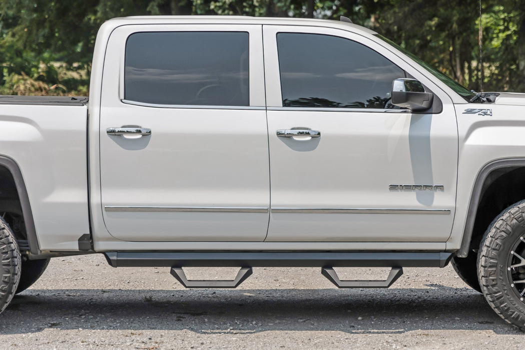 2007-19 Silverado, Sierra 1500 Classic; 2007-18 2500HD, 3500HD Crew Cab SRX2 Drop Steps