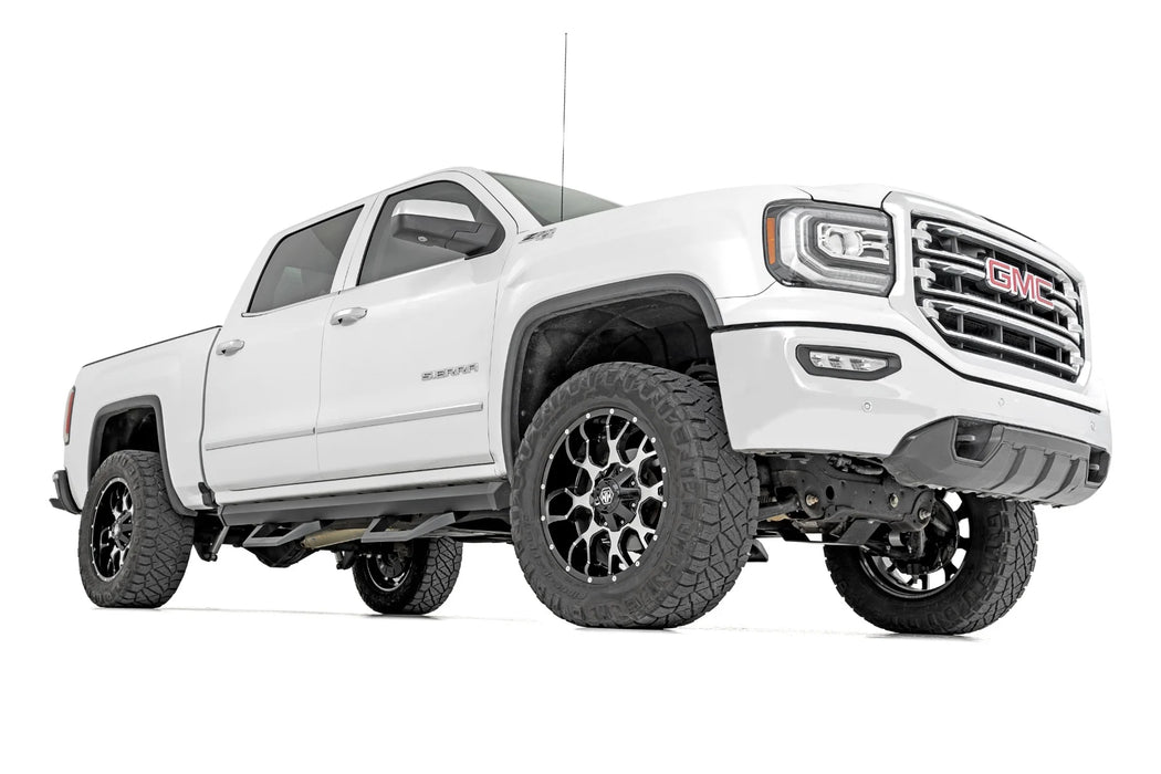 2007-19 Silverado, Sierra 1500 Classic; 2007-18 2500HD, 3500HD Crew Cab SRX2 Drop Steps
