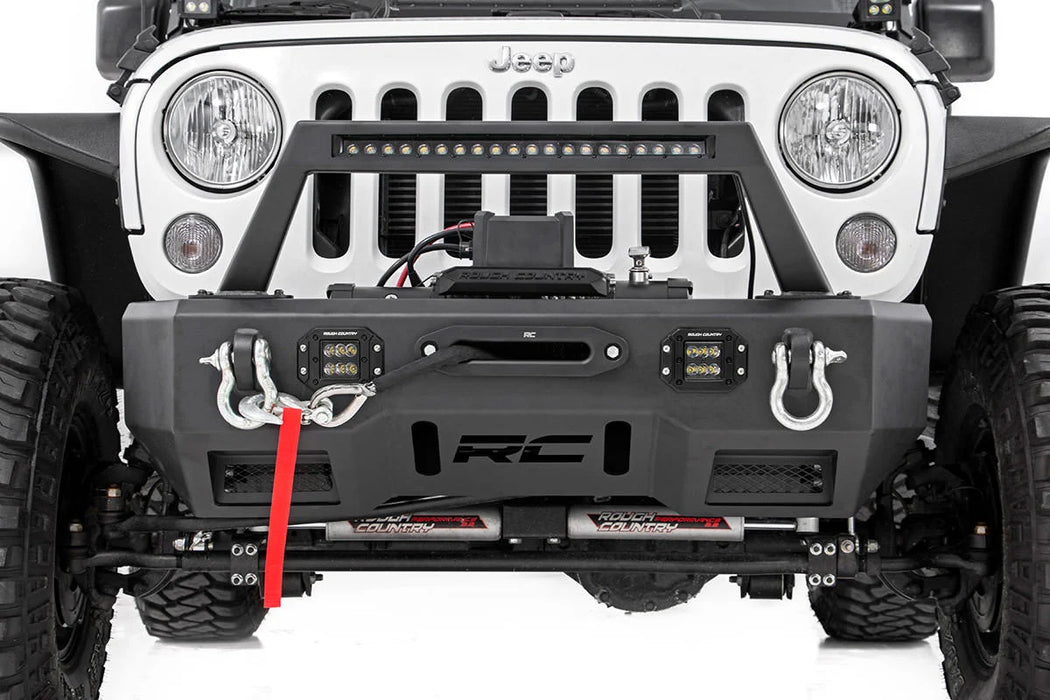 Jeep Wrangler JK, JL, Unlimited, Gladiator JT Front Stubby Winch Bumper