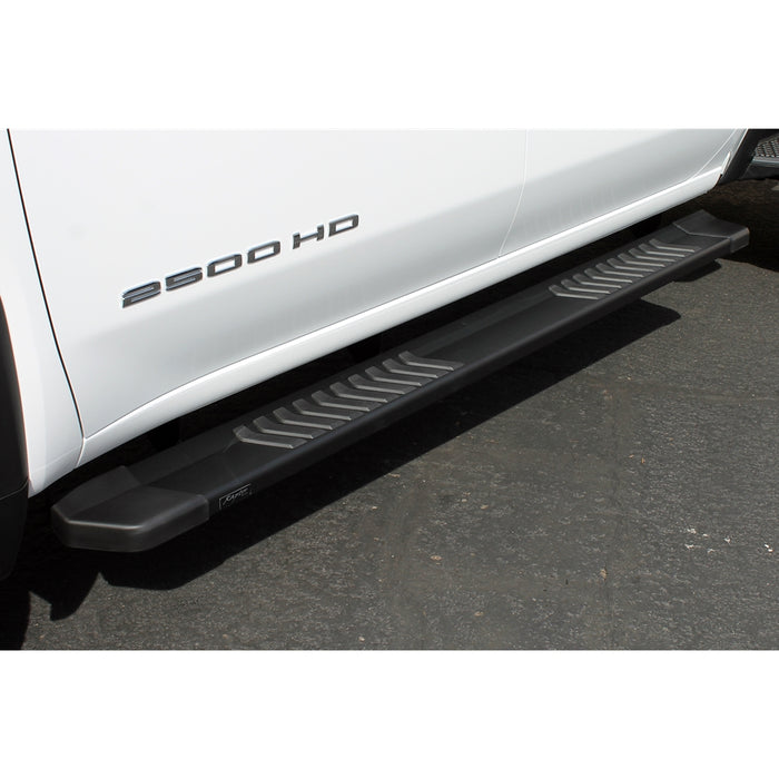 2007-18 Silverado, Sierra 1500,  07-19 2500HD, 3500HD 6" Black Textured Aluminum OEM Boards