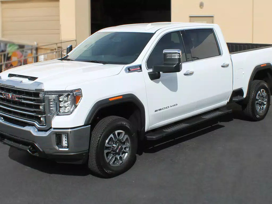 2015-22 Chevy Colorado, GMC Canyon Crew Cab 6" Black Textured Aluminum OEM Boards