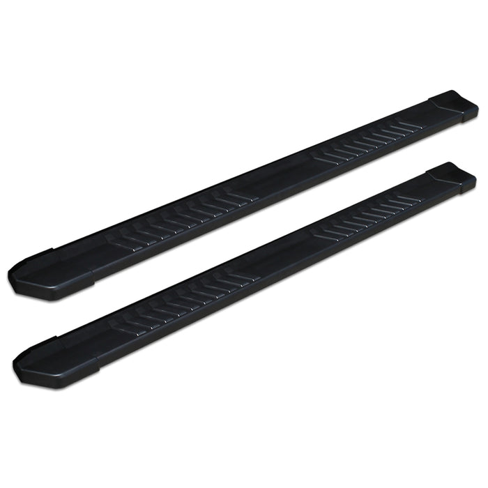2009-18 Ram 1500, 19-24 Classic  Quad / Extended Cab 6" Black Textured Aluminum OEM Boards