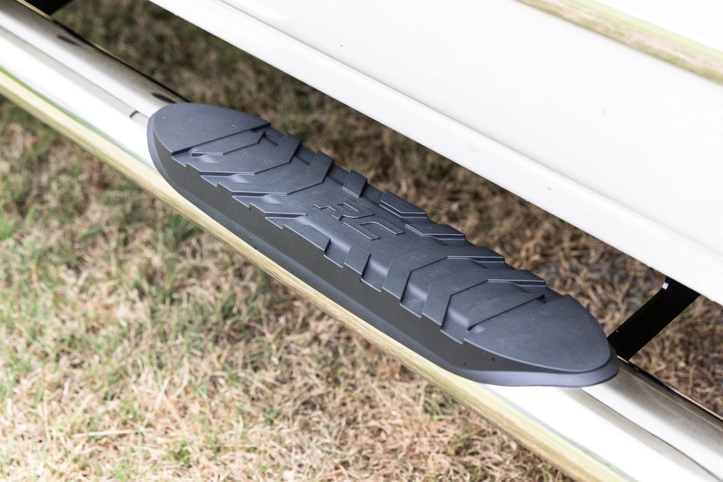 2007-18 Silverado, Sierra 1500 | 2007-19 2500HD, 3500HD Crew Cab Oval Nerf Steps, Stainless Steel