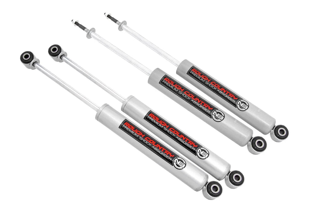 3.5-5" Front & Rear Rough Country N3 Shocks, 87-95 Jeep Wrangler YJ