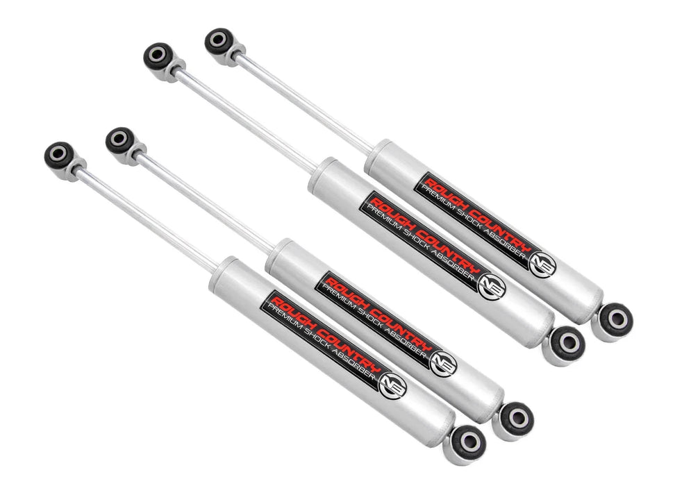 1.5-3" Front & Rear Rough Country N3 Shocks, 99-04 Ford F250 F350 Superduty