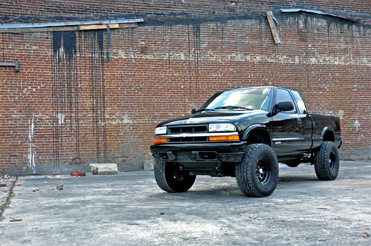 1994-04 4WD Chevy S10 pickup, Blazer, GMC S15 pickup, Jimmy 6" lift kit, N3 Nitro shocks