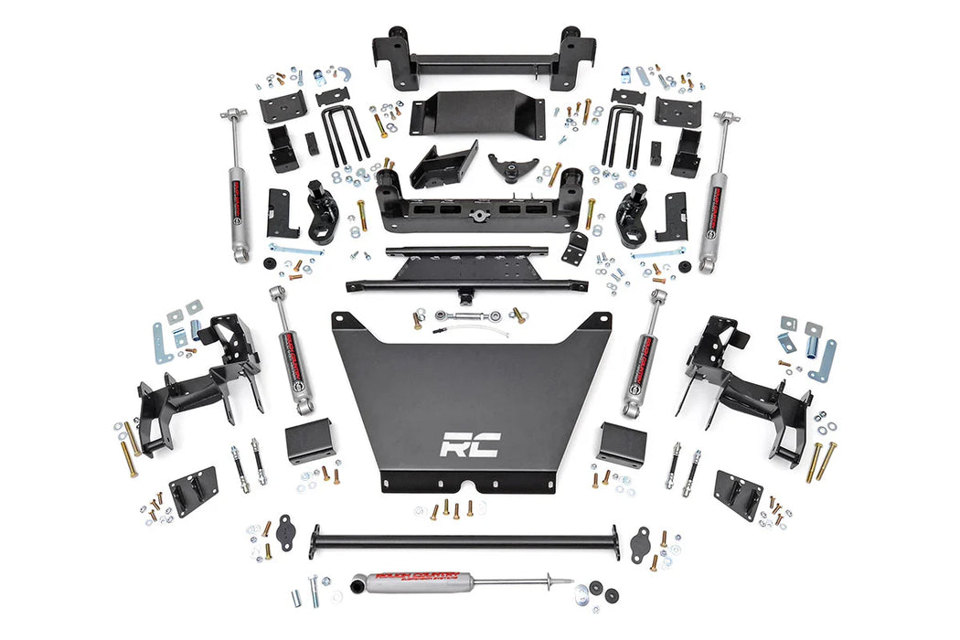 1994-03 4WD Chevy S10 pickup, GMC S15 pickup 2-Door Ext Cab only, 6" NTD lift kit, N3 Nitro shocks