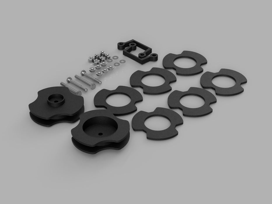 2.5" lift kit for 2007-20 Suburban, Tahoe, Yukon 1500, 07-15 Avalanche by Traxda