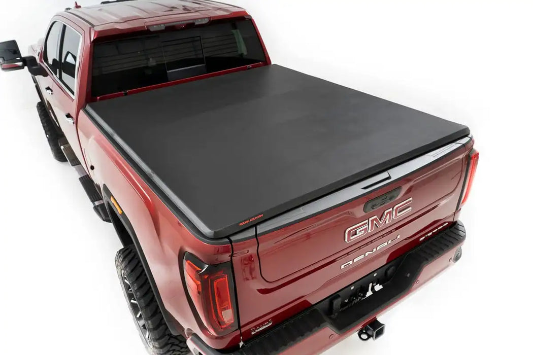 Silverado, Sierra 2500HD, 3500HD 6'9" Bed, Soft Tri-Fold Tonneau Cover