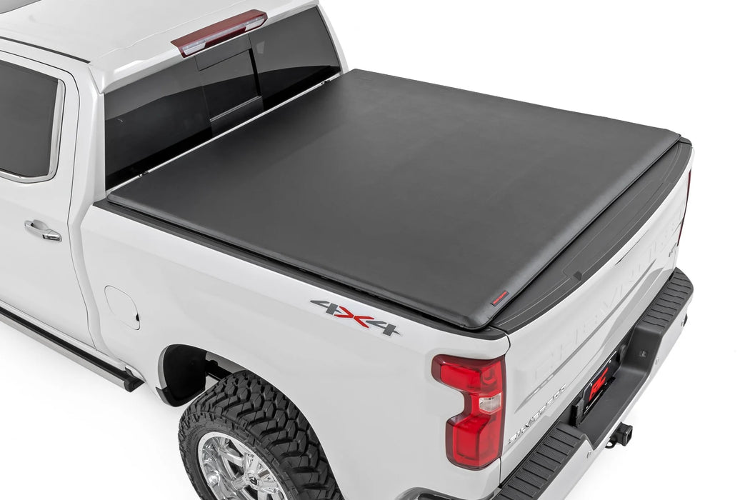 2019-24 Silverado, Sierra 1500 5'5" Bed, Soft Roll-up Tonneau Bed Cover