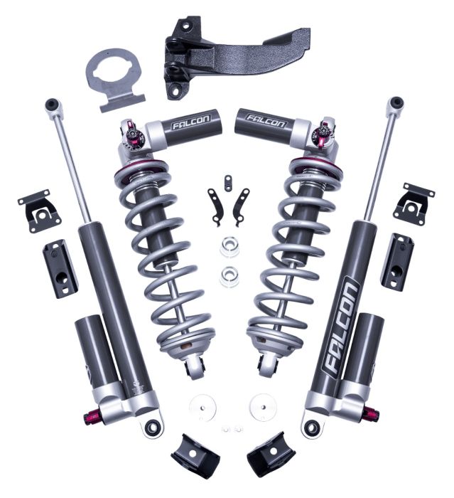 2.5" Coilover Front Lift Kit W/Falcon 3.3 Shocks 2017-26 4WD Ford F250, F350 Super Duty