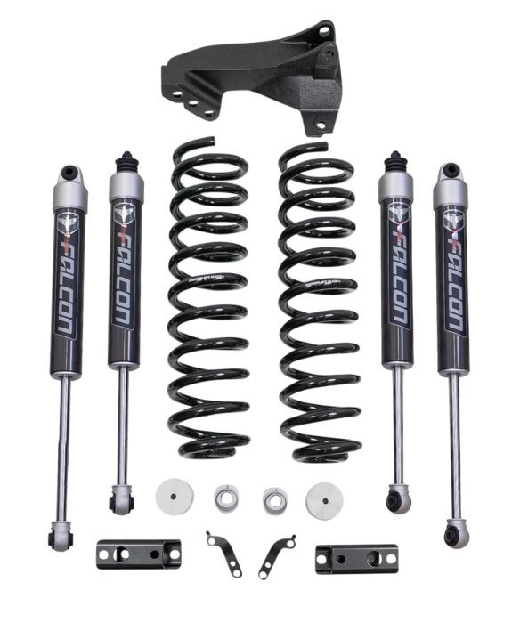 2.5" Coil Spring Leveling Kit W/Falcon 2.1 Shocks 2017-19 4WD Ford F250, F350 Super Duty
