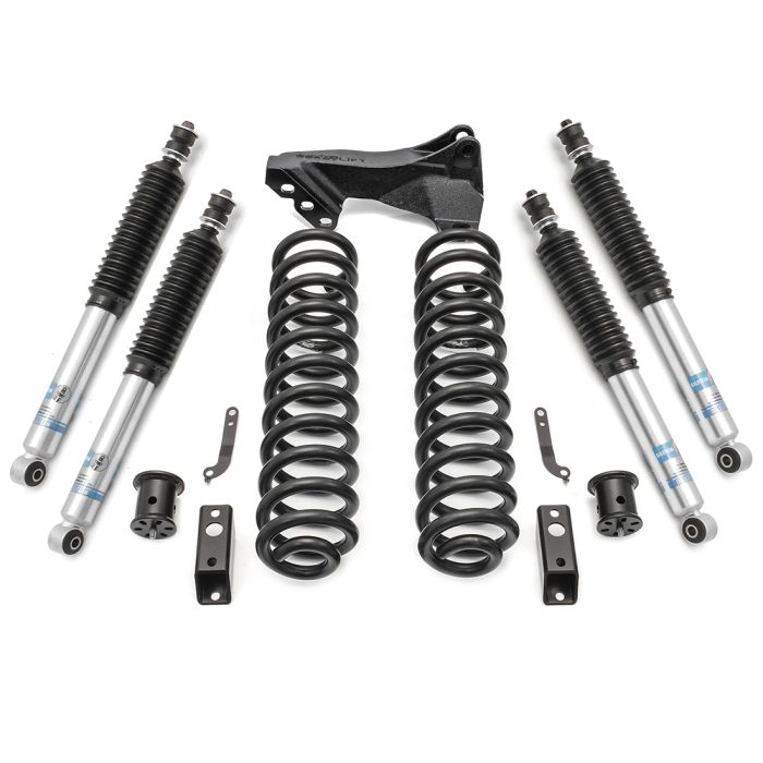 2.5" Coil Spring Leveling Kit, Bilstein shocks 2011-16 4WD Ford F250, F350 Diesel Super Duty