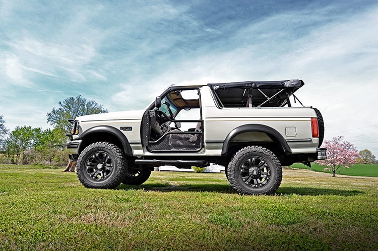 1980-96 4WD Ford Bronco 4" lift kit, N3 Nitro shocks