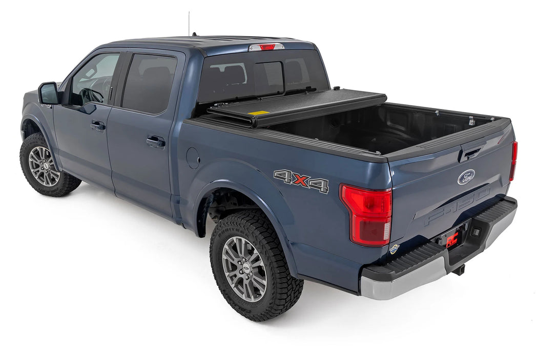 2019-23 Ford Ranger 5 ft Bed, Hard Low Profile Tri-Fold Tonneau Cover