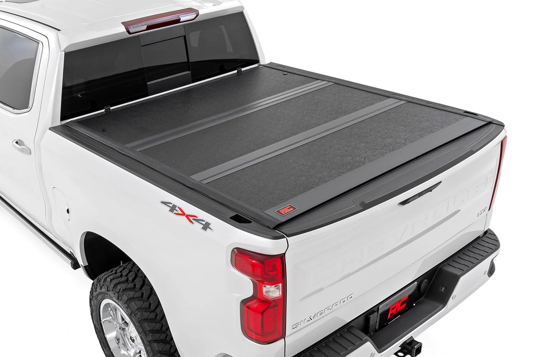 2009-18 Ram 1500, 19-23 Classic/ 2010-24 Ram 2500 6'5" Bed w/out Rambox storage, Hard Low Profile Tri-Fold Tonneau Cover