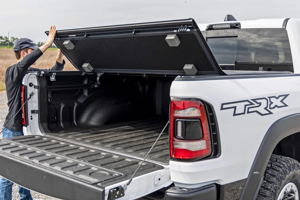 2019-24 Ram 1500  Hard Low Profile Tri-Fold Tonneau Cover
