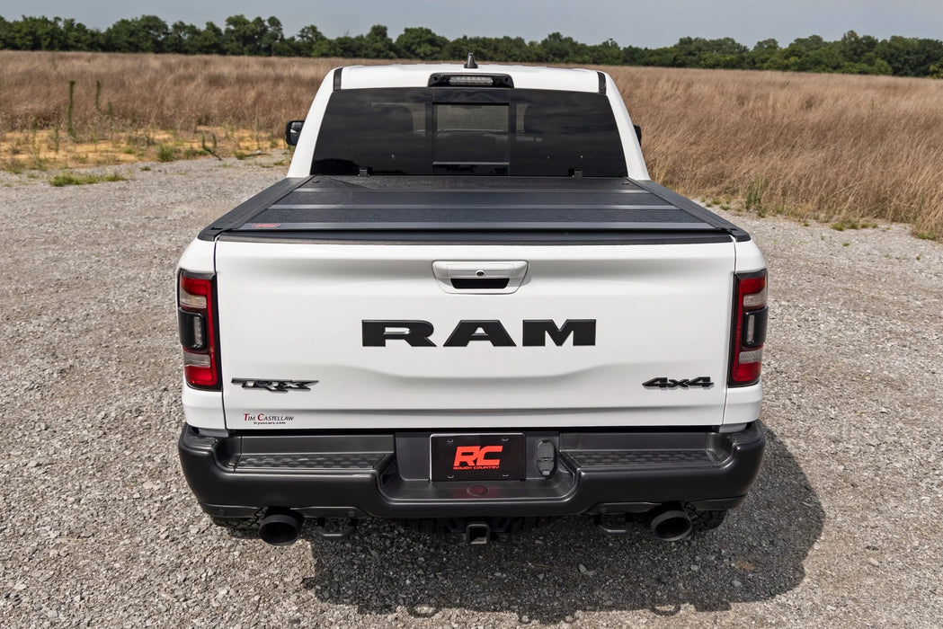 2019-24 Ram 1500  Hard Low Profile Tri-Fold Tonneau Cover