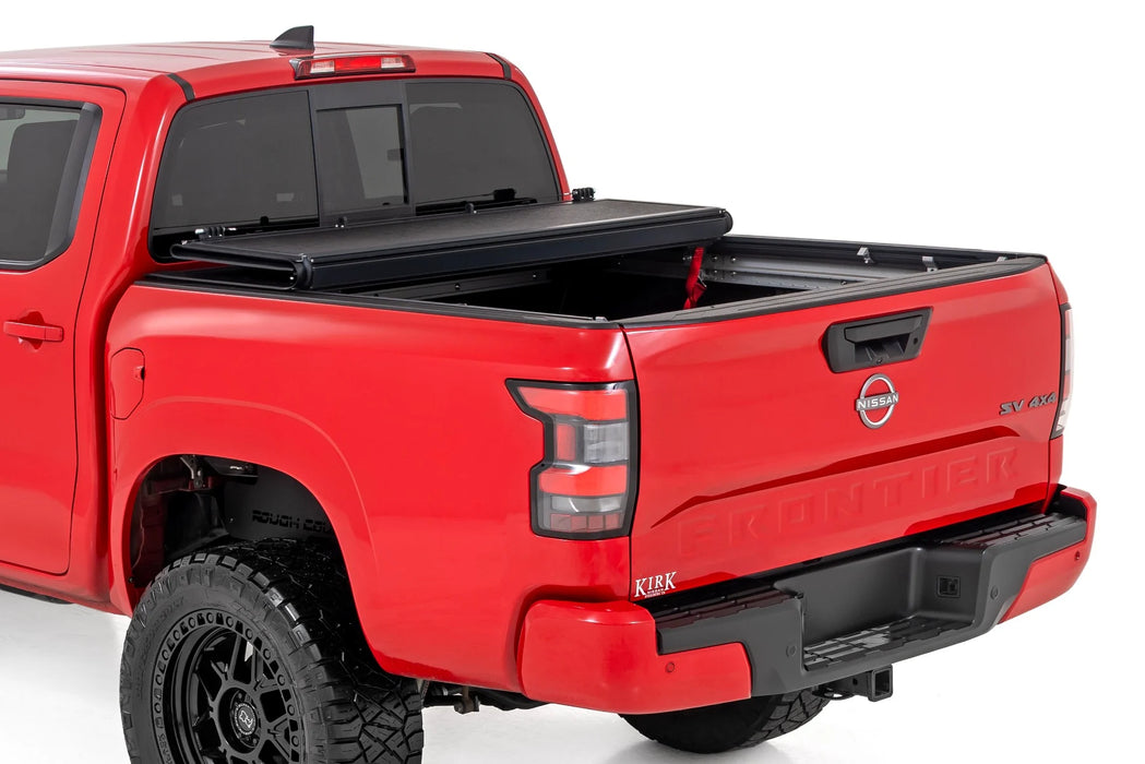 2022-24 2&4WD Nissan Frontier 5" Bed with factory cargo management, Hard Low Profile Tri-Fold Tonneau Cover