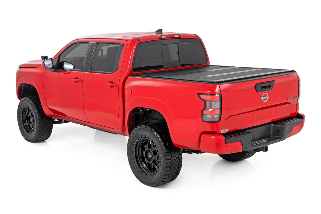 2022-24 2&4WD Nissan Frontier 5" Bed with factory cargo management, Hard Low Profile Tri-Fold Tonneau Cover