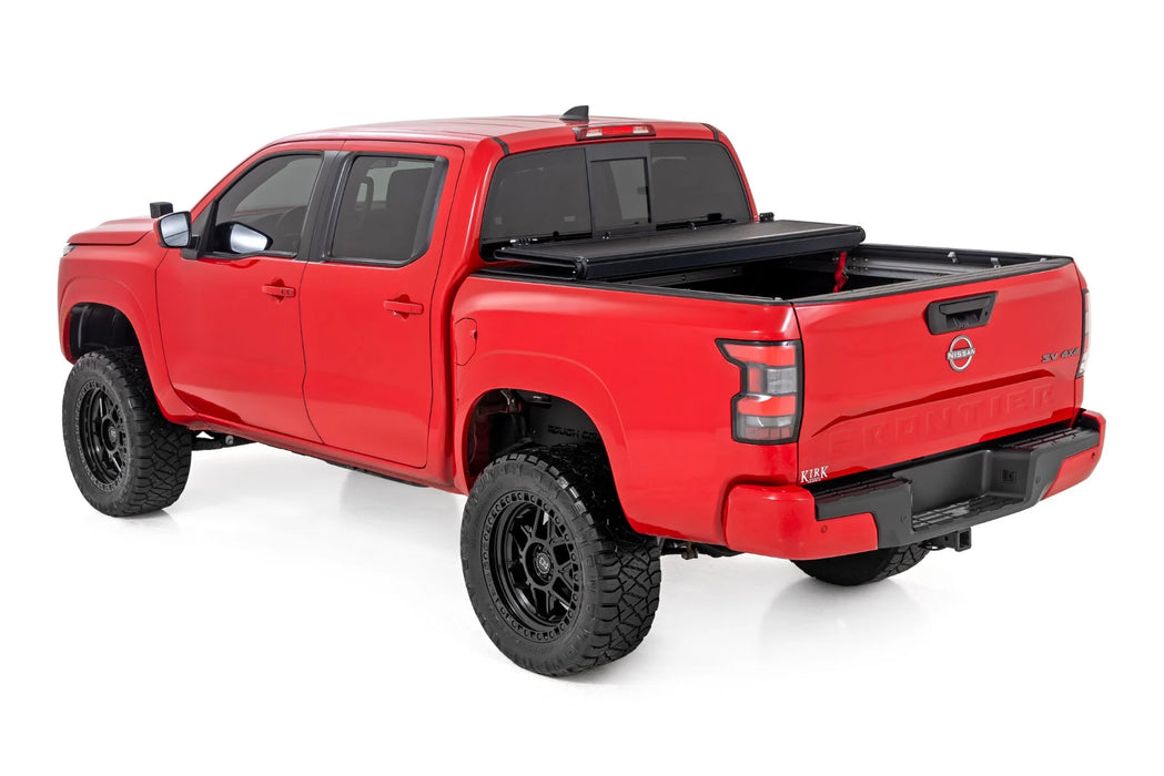 2022-24 2&4WD Nissan Frontier 5" Bed with factory cargo management, Hard Low Profile Tri-Fold Tonneau Cover