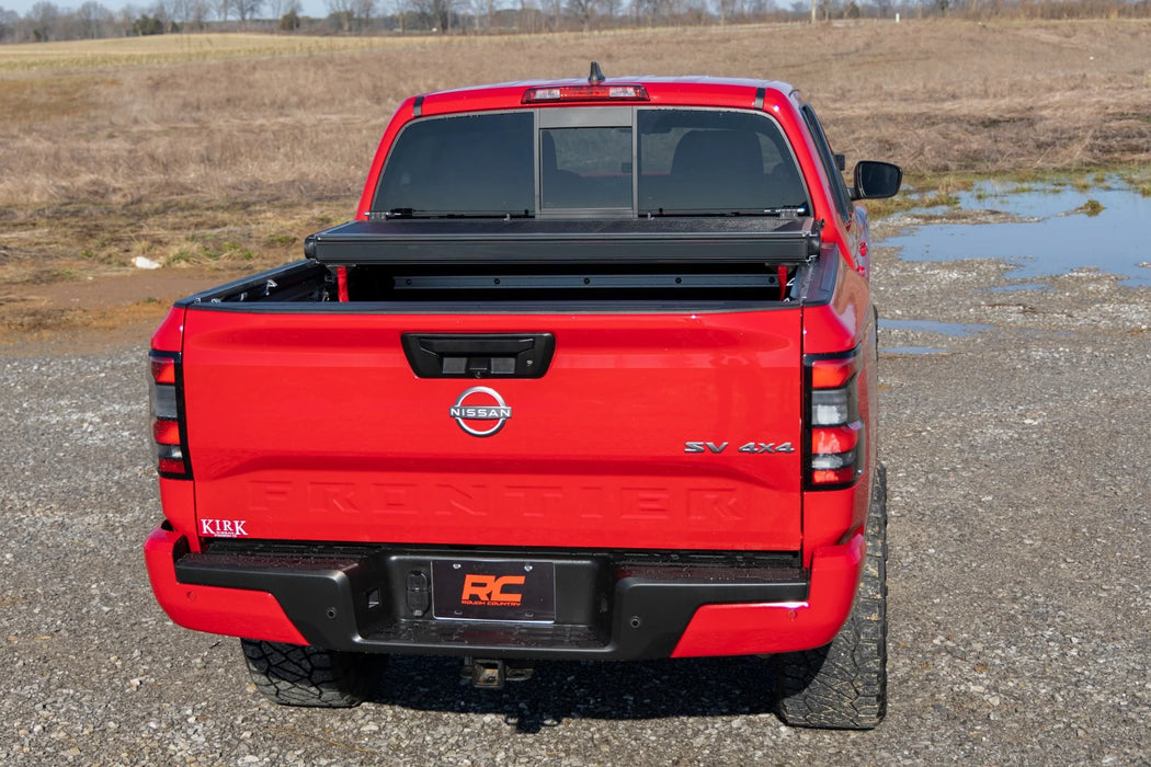 2022-24 2&4WD Nissan Frontier 5" Bed with factory cargo management, Hard Low Profile Tri-Fold Tonneau Cover