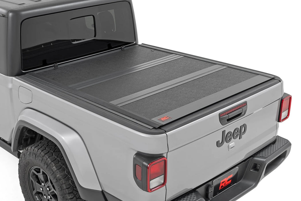 2020-24 Jeep Gladiator JT 5 ft Bed, Hard Low Profile Tri-Fold Tonneau Cover