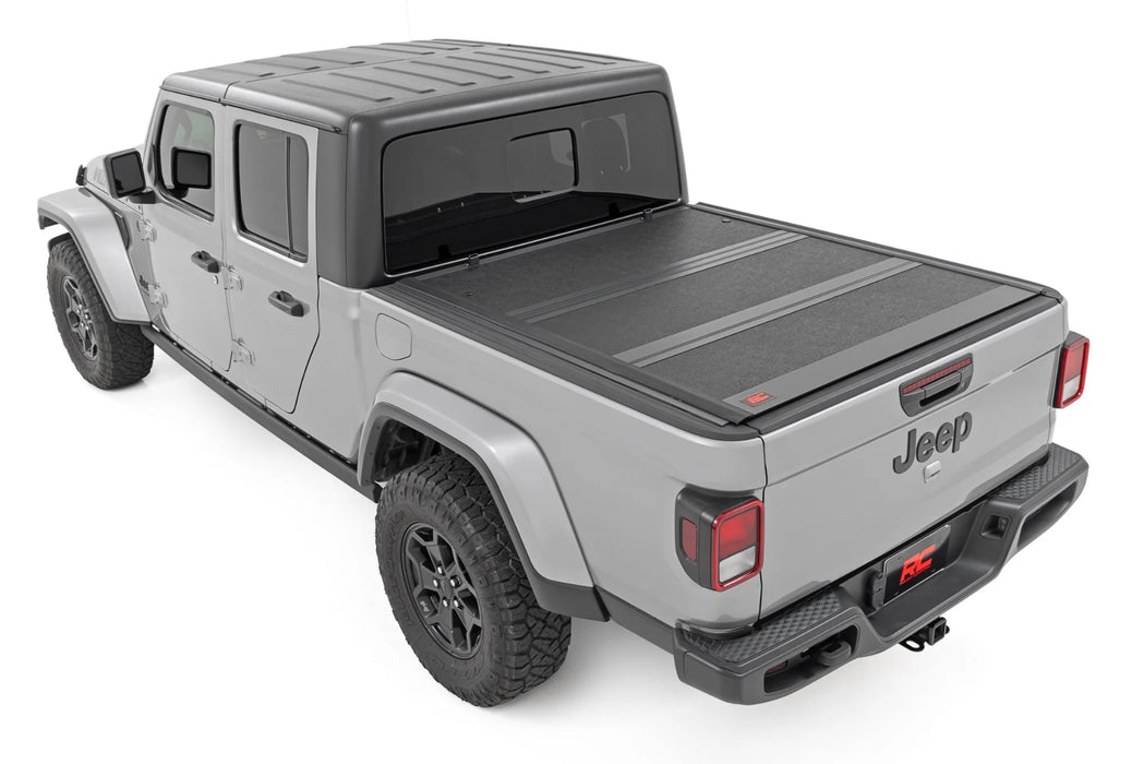 2020-24 Jeep Gladiator JT 5 ft Bed, Hard Low Profile Tri-Fold Tonneau Cover