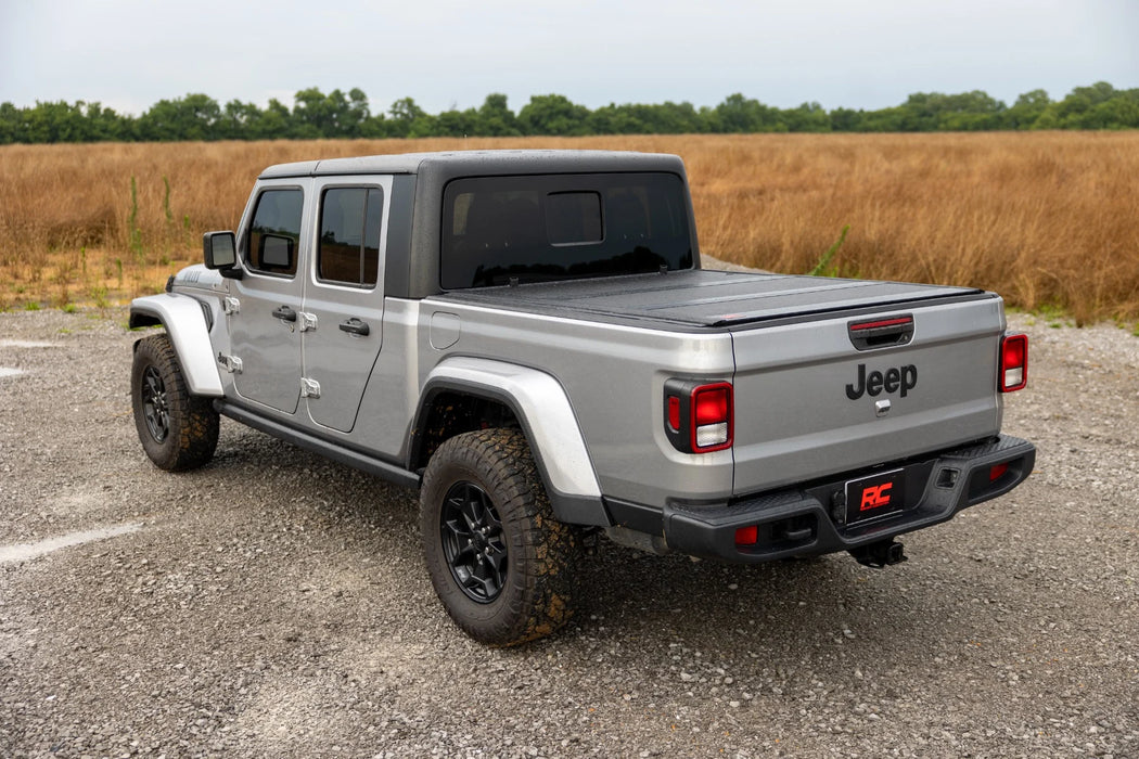 2020-24 Jeep Gladiator JT 5 ft Bed, Hard Low Profile Tri-Fold Tonneau Cover