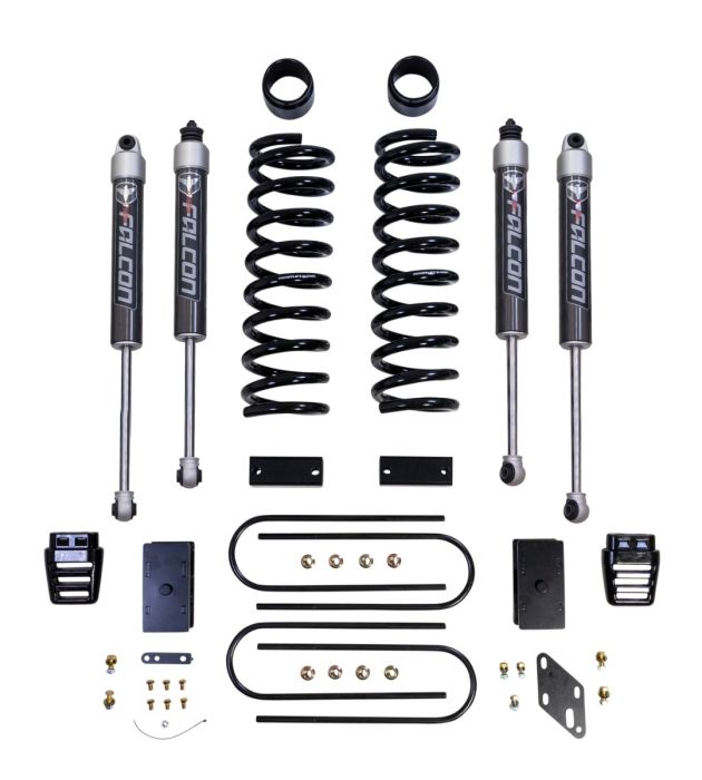 3" Coil Spring Lift Kit w/Falcon 2.1 Shocks 2019-26 4WD Ram 3500