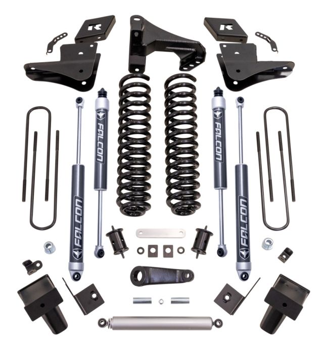 6" Coil Spring Lift Kit w/Falcon 2.1 Shocks 2023-26 Ford F250, F350 Diesel Super Duty 4wd
