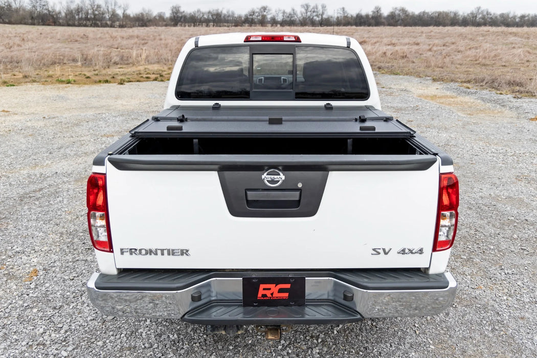 2005-21 2&4WD Nissan Frontier 5" Bed with factory cargo management, Hard Low Profile Tri-Fold Tonneau Cover